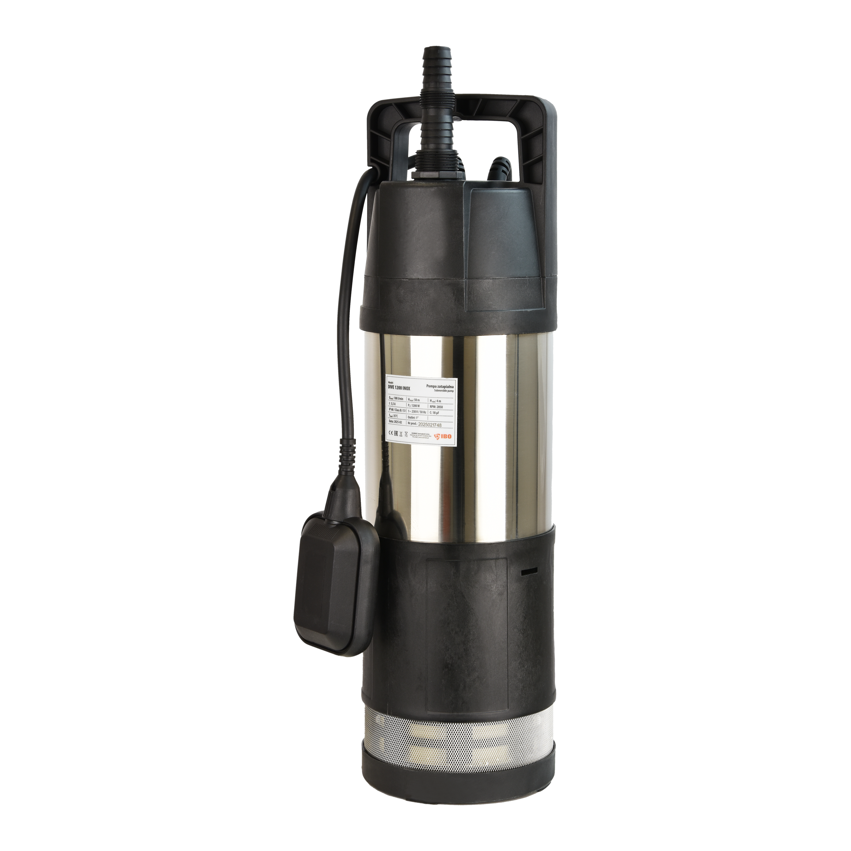 Dive INOX 1200 (1,2 kW, 230 V) pompa zatapialna z pływakiem