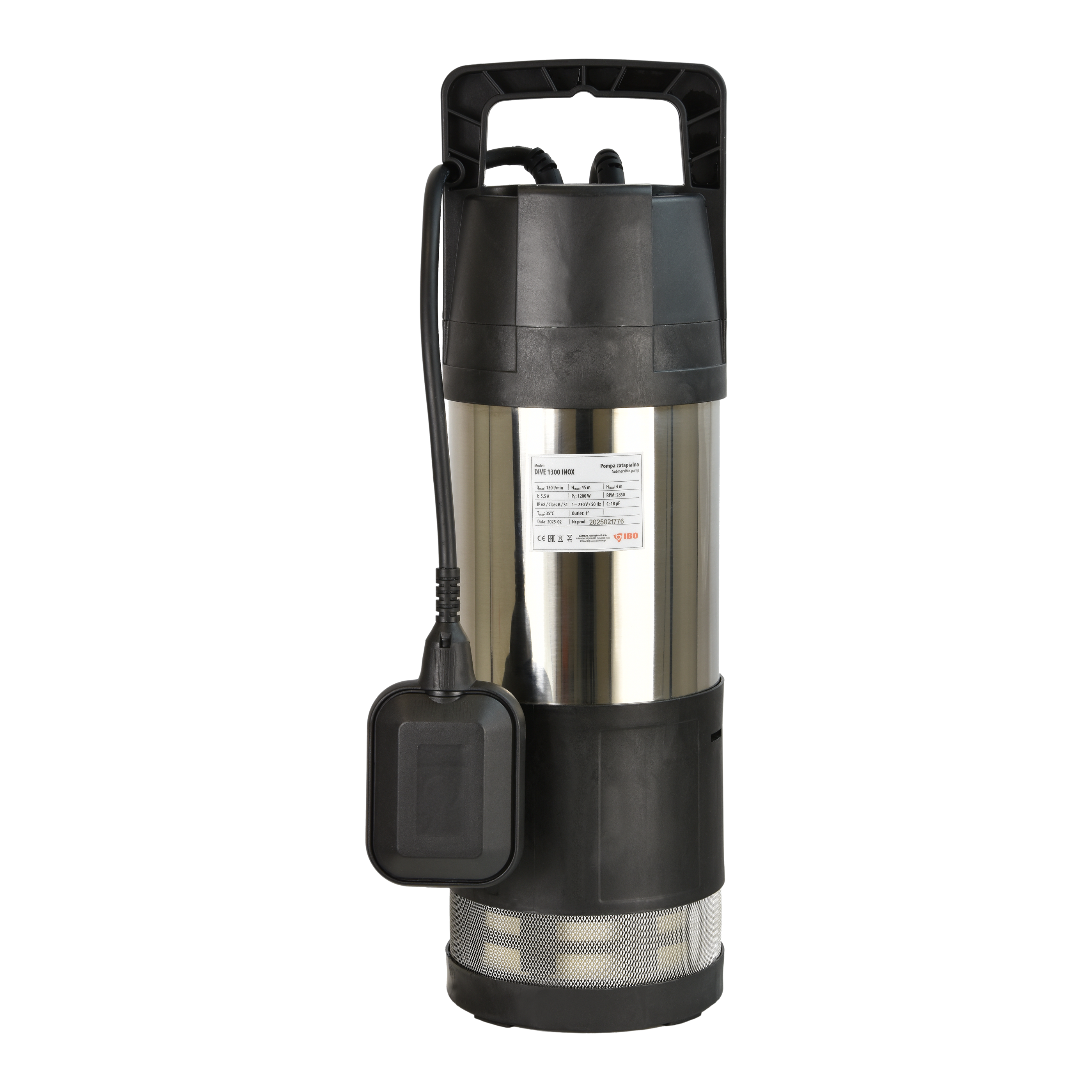 Dive INOX 1300 (1,2 kW, 230 V) pompa zatapialna z pływakiem