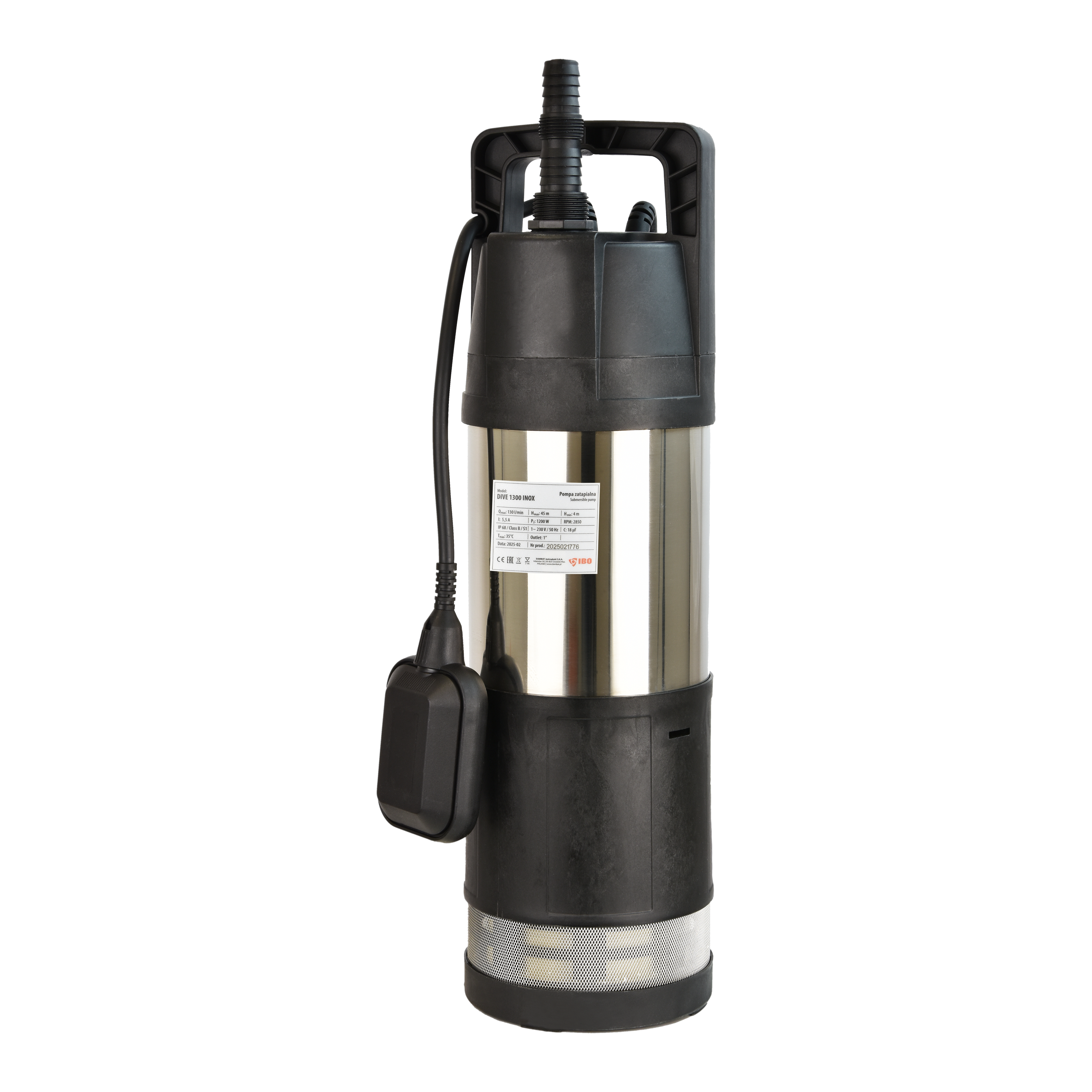 Dive INOX 1300 (1,2 kW, 230 V) pompa zatapialna z pływakiem
