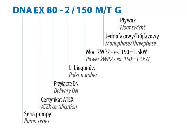 DNA 50-2/150 m/g (1,5 kW, 230 V) Spezifische Pumpe