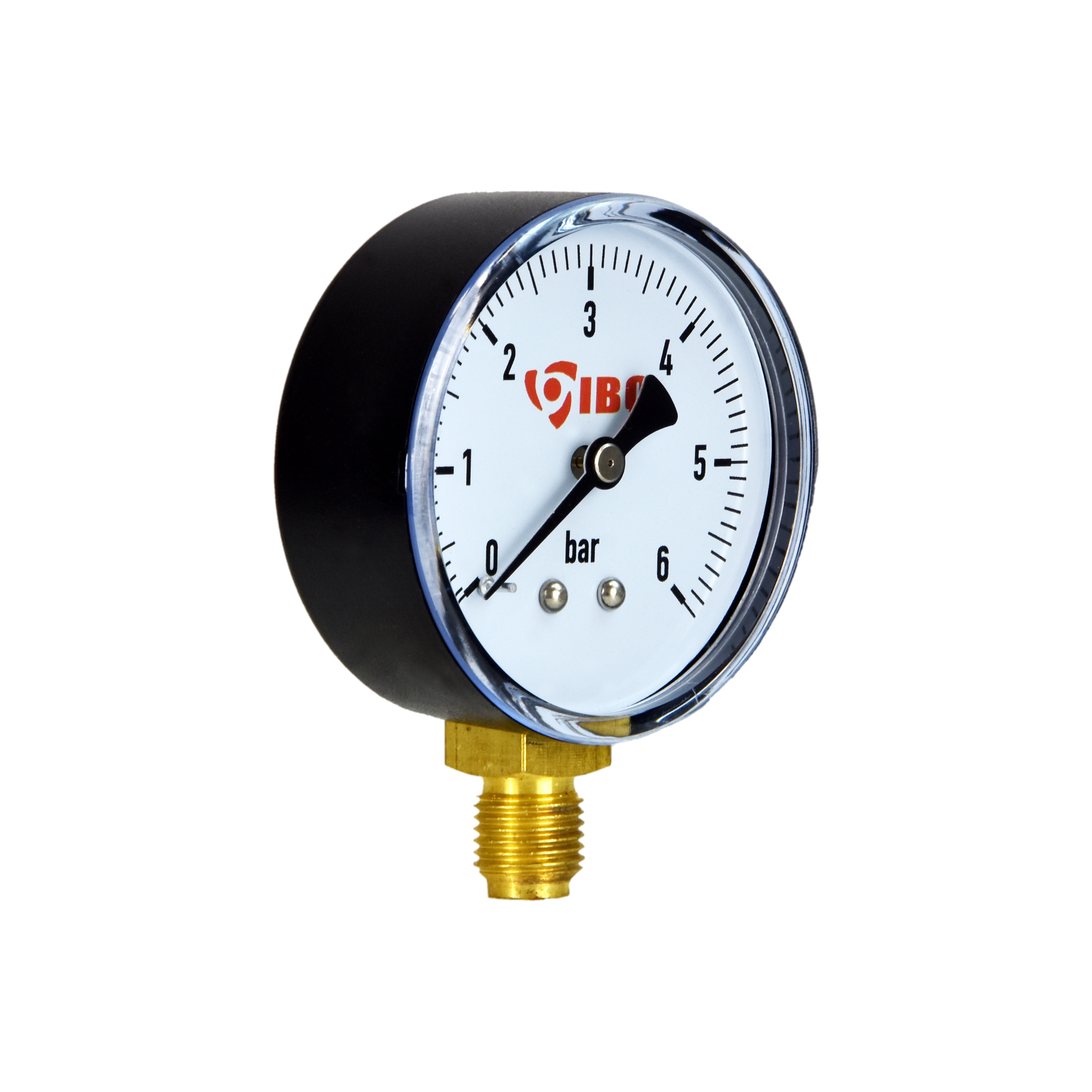 Manometr radialny 1/4", fi 60mm, 0÷6bar