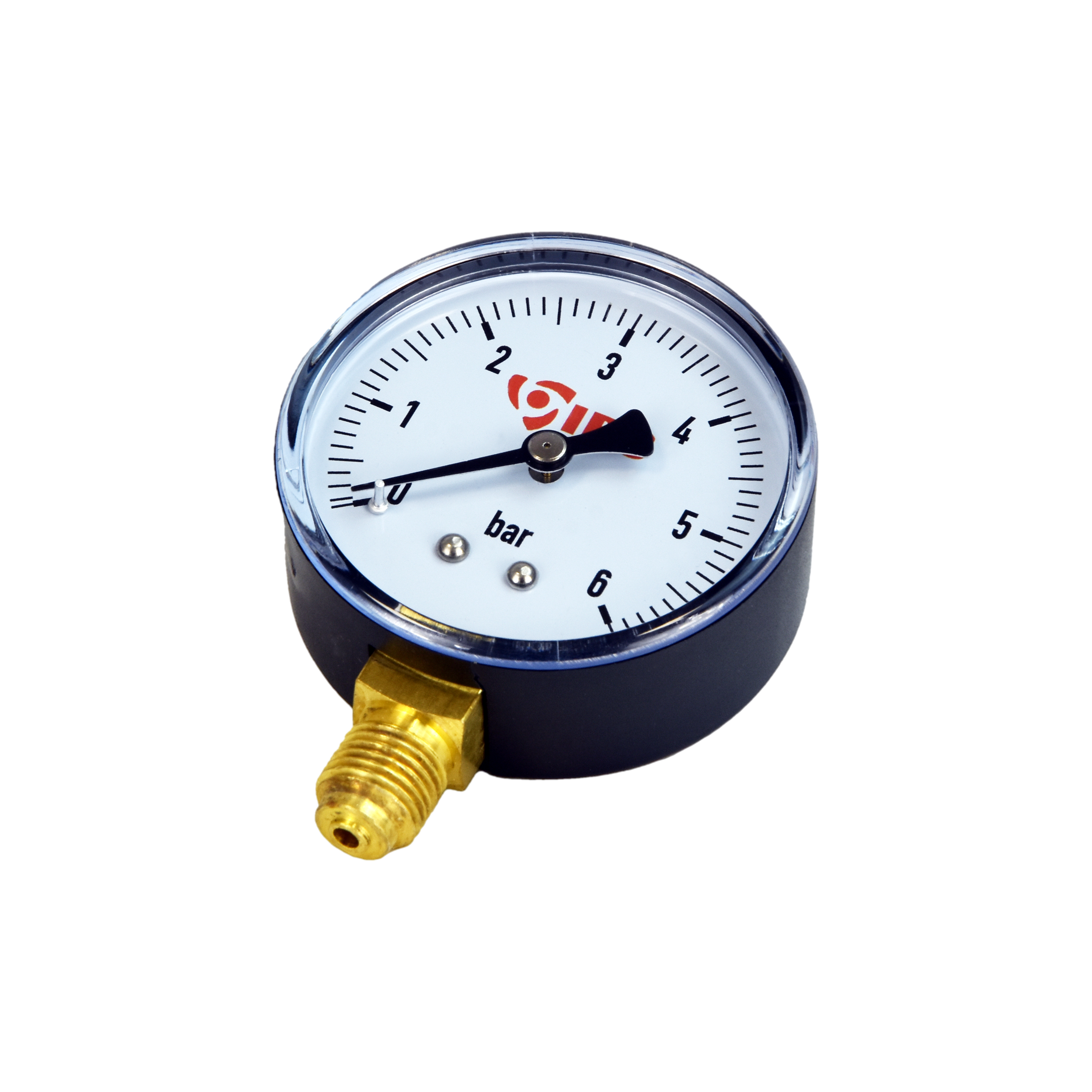 Manometr radialny 1/4", fi 60mm, 0÷6bar