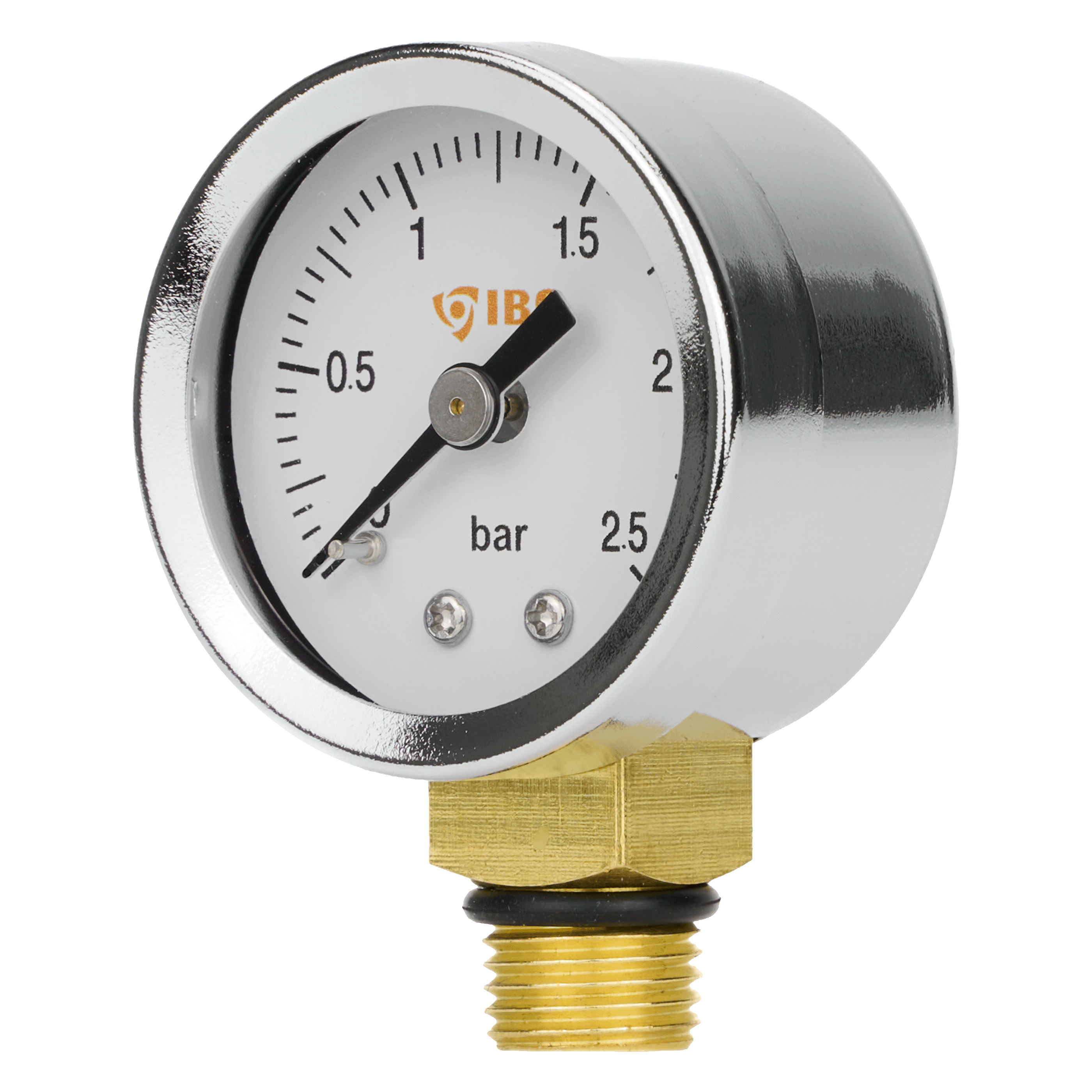 Manometr radialny (IGB) 1/4" fi 40mm, 0- 2,5bar