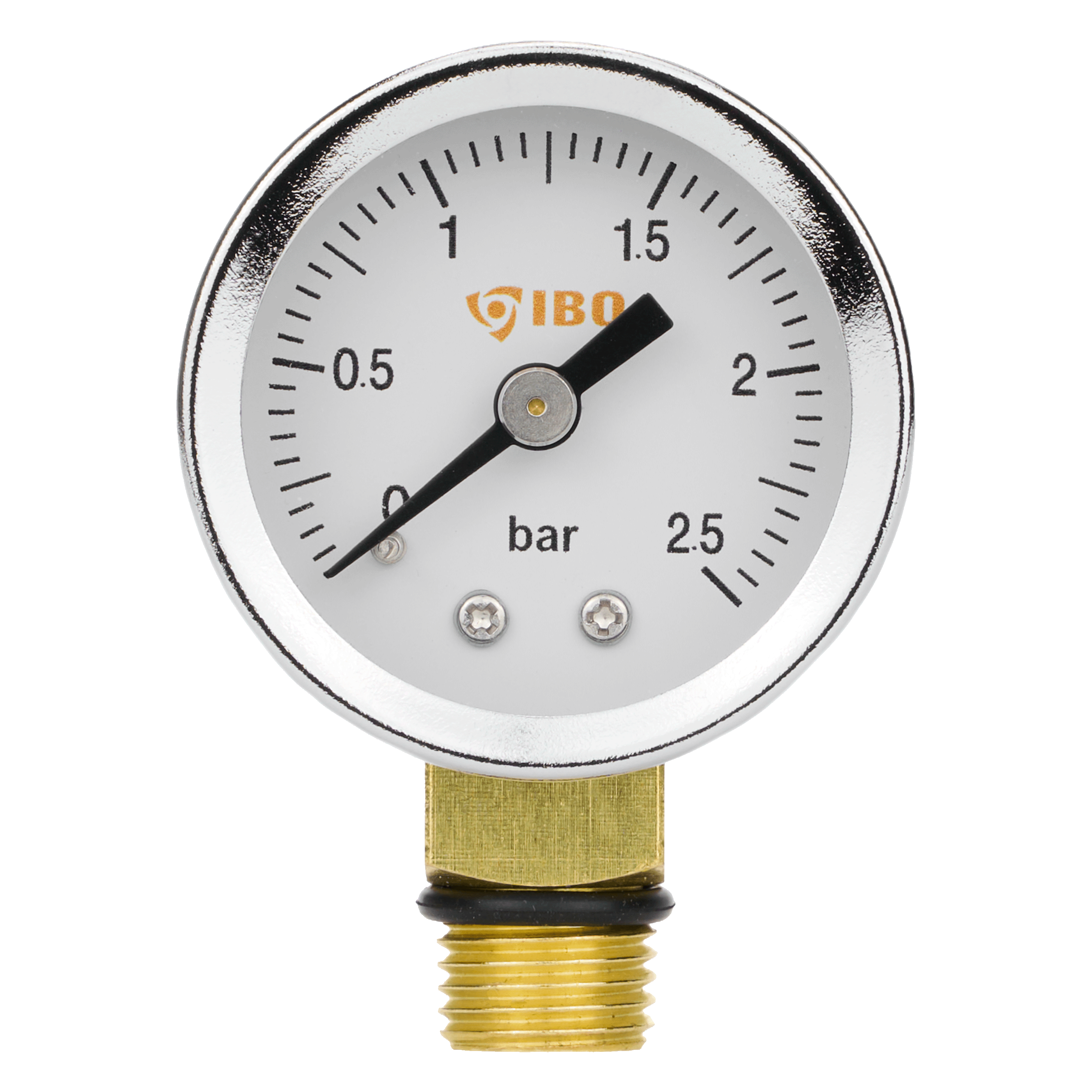 Manometr radialny (IGB) 1/4" fi 40mm, 0- 2,5bar
