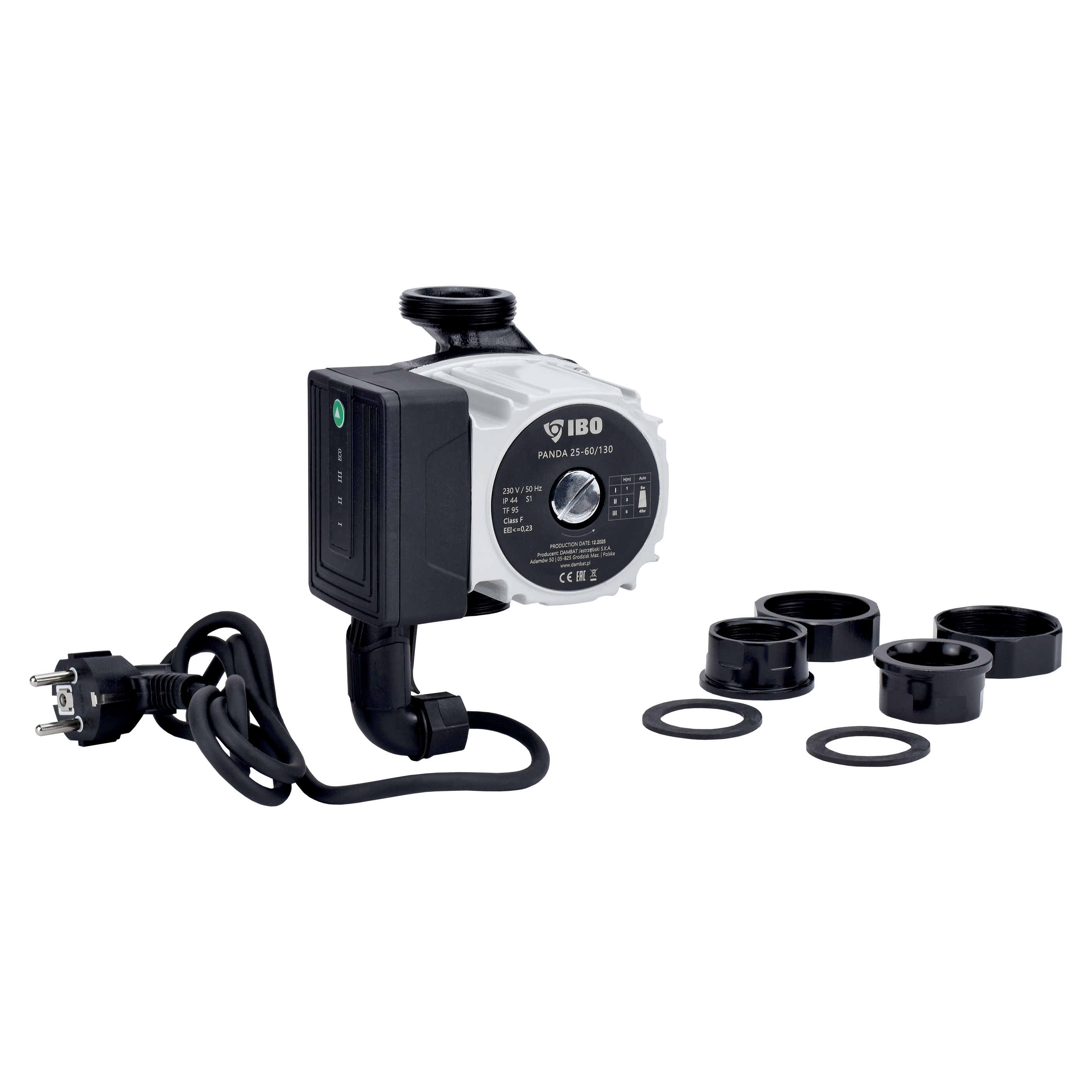 Panda 25-60/130 pompa obiegowa ze śrubunkami