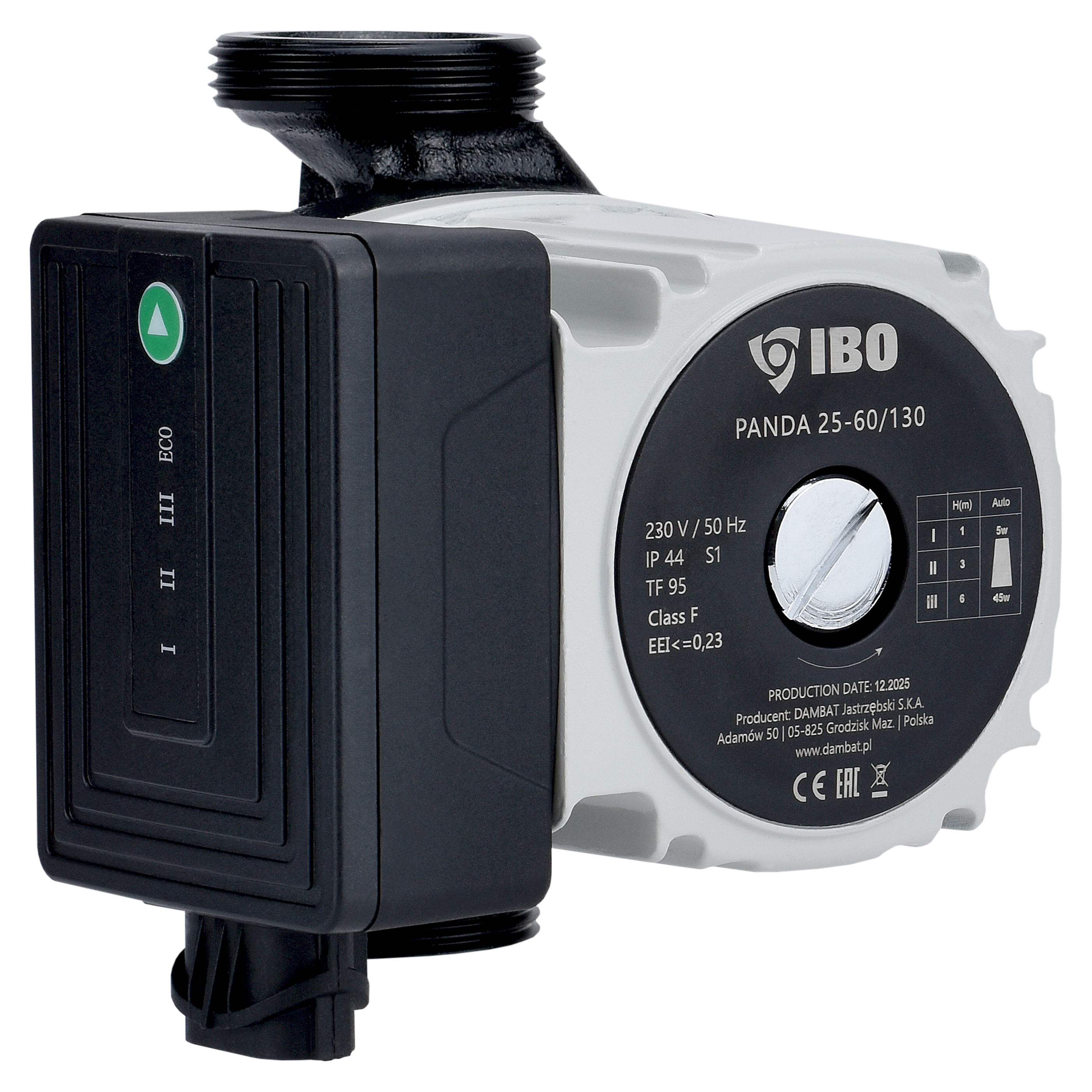 Panda 25-60/130 pompa obiegowa ze śrubunkami