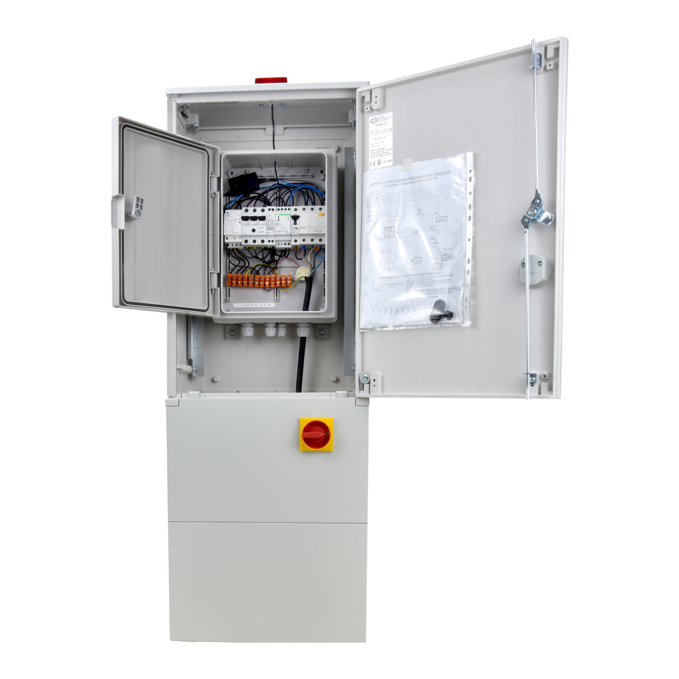 Коробка управления Swad 13f 2 Pł 5a для 1 насоса 3-фазовый, корпус, плинтус