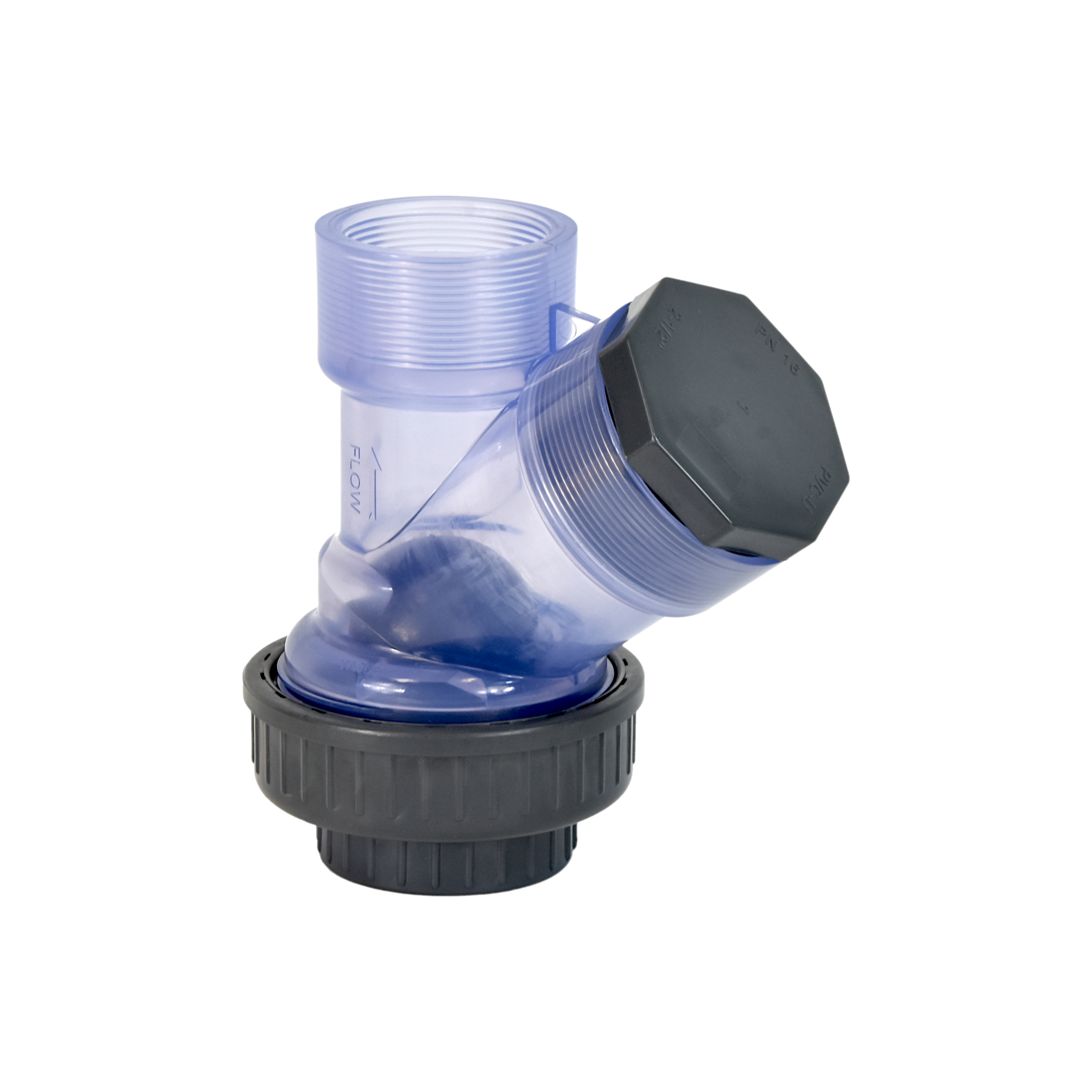 PVC transparentes Kugelrückschlagventil 2" (Gewinde)