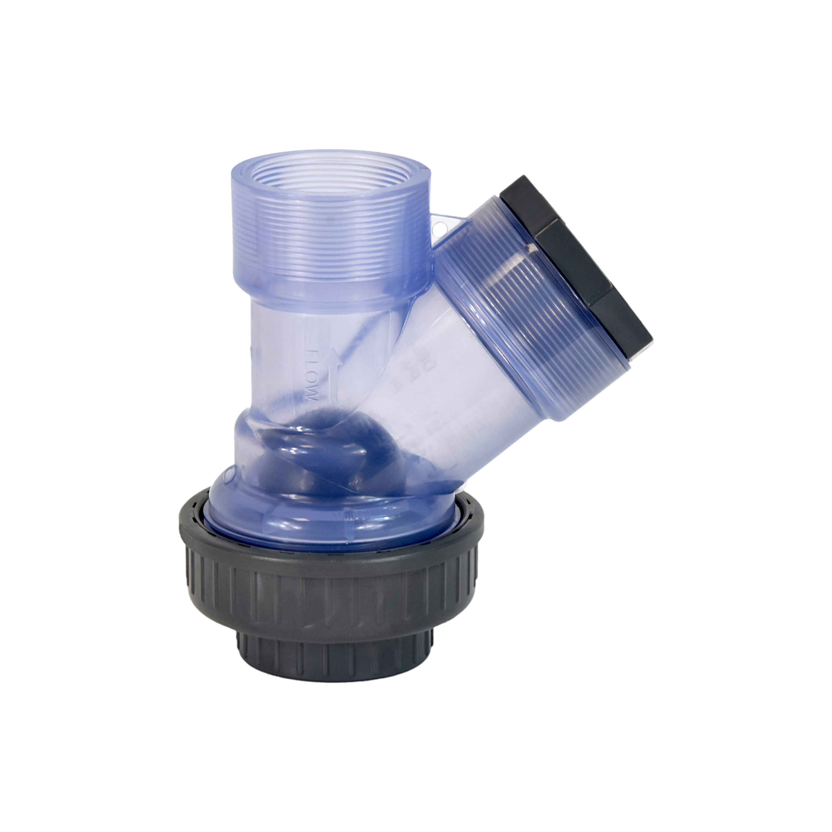 PVC transparentes Kugelrückschlagventil 2" (Gewinde)