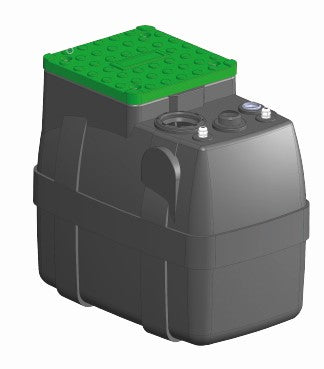 DRENO Box 200L A + E3.1 (Kopplung Fuß 2 ") - Ein interner Pumpstationstank