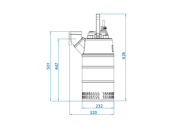 Kappa K220.2.80 N (2.2 kW, 400 V) pump Sludge