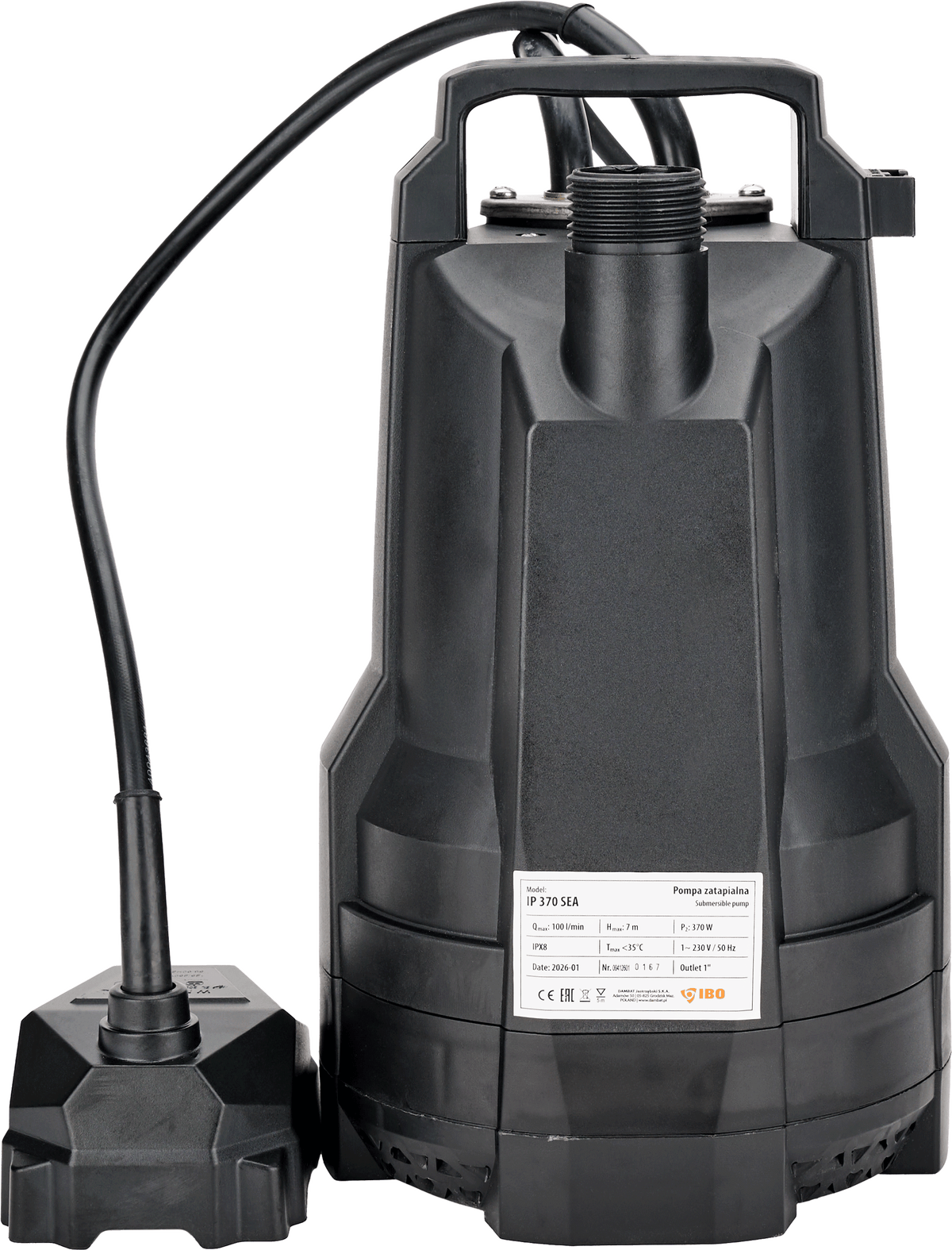IP 370 SEA (0,37 kW, 230 V) pompa zatapialna