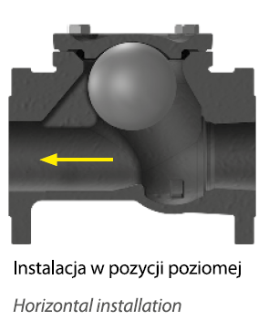 Zawór zwrotny kulowy F/F G1-1/2"