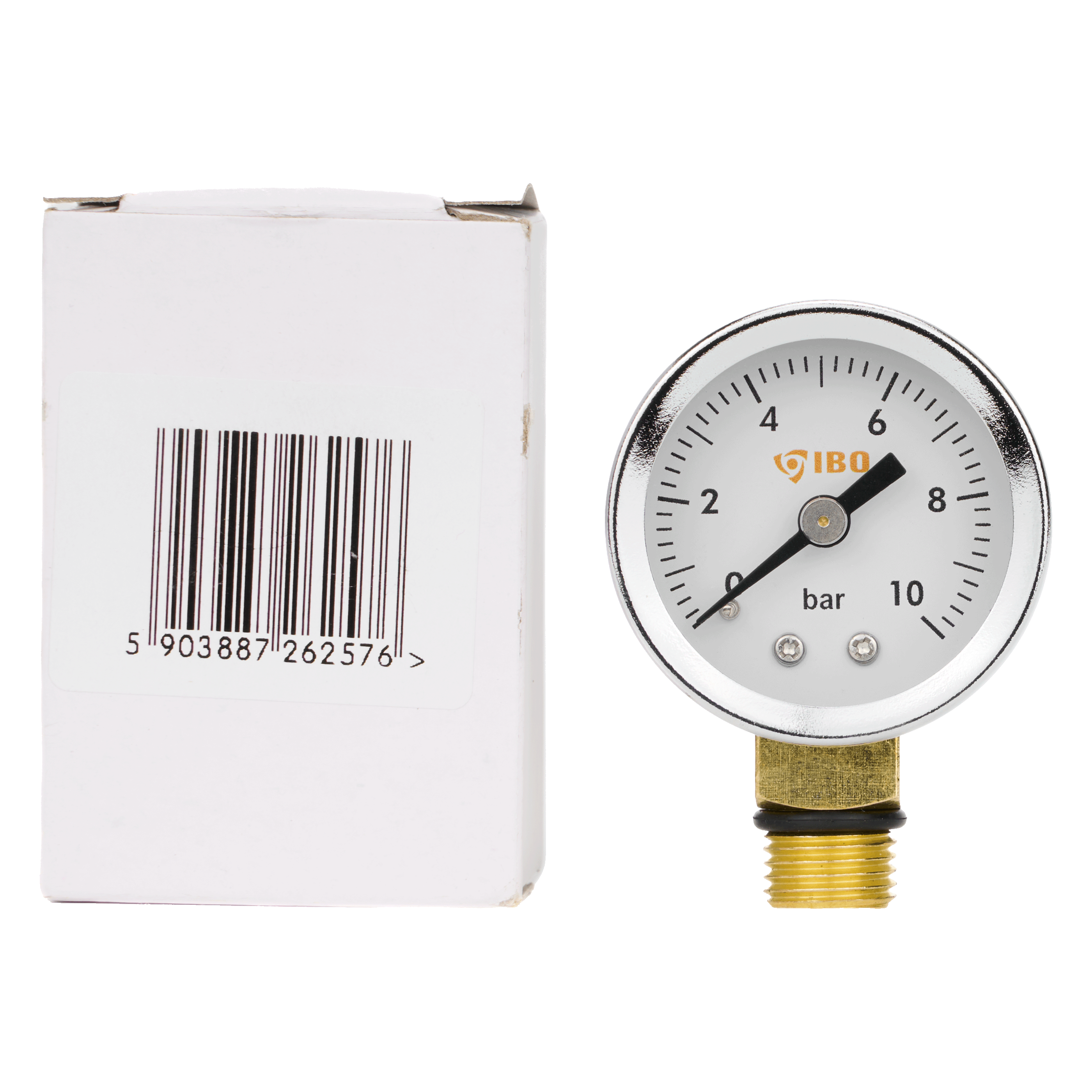 Manometr radialny (IGB) 1/4" fi 40mm, 0-10 bar
