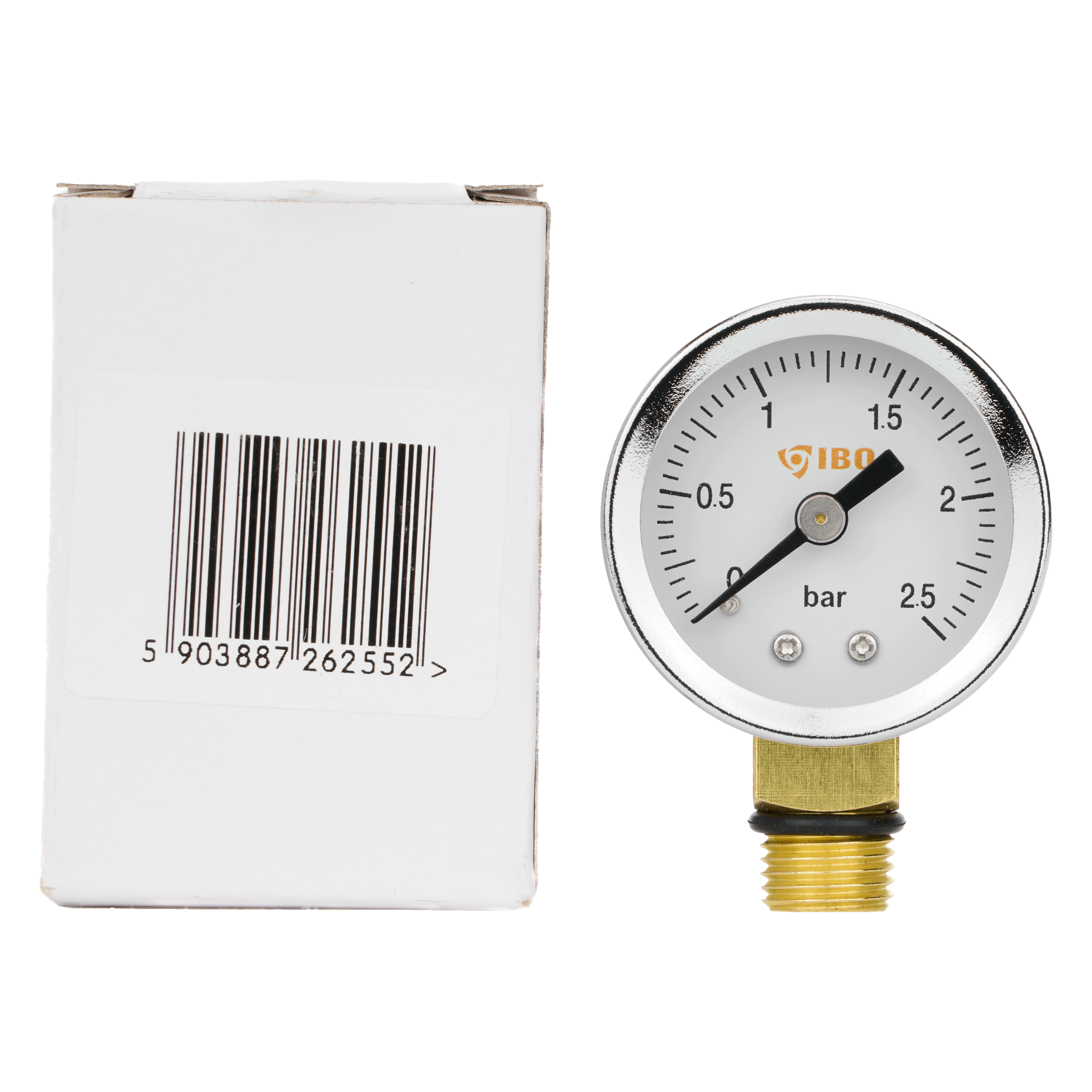 Manometr radialny (IGB) 1/4" fi 40mm, 0- 2,5bar