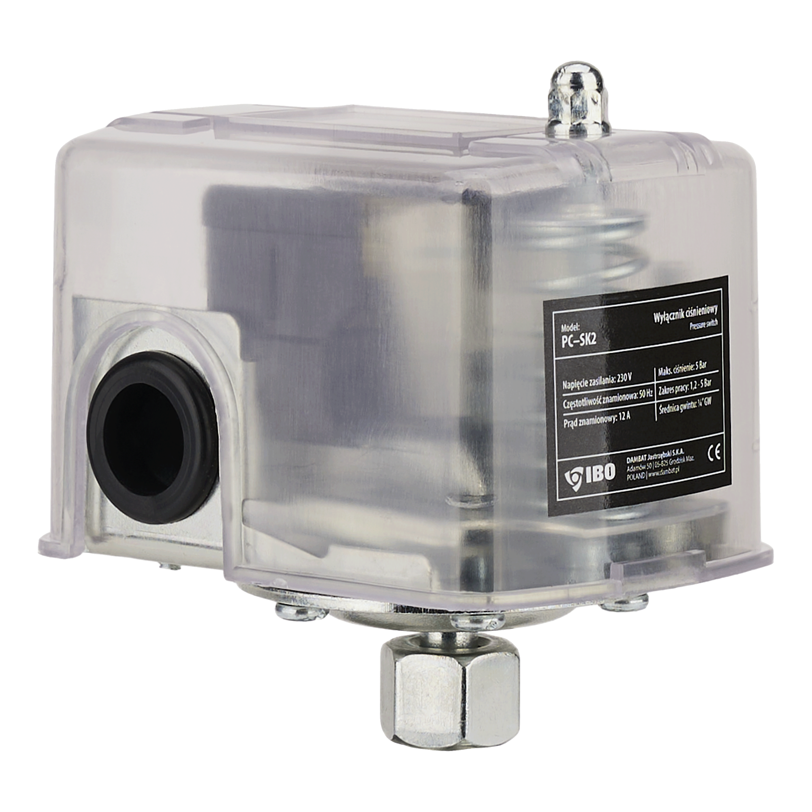 PC SK-2 Z pressure switch, transparent