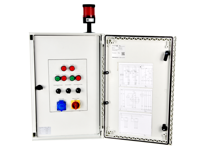 Szafa sterownicza SPS 2x4,2kW/400V+4P (CR3.1+LCP+GN230+cokół)