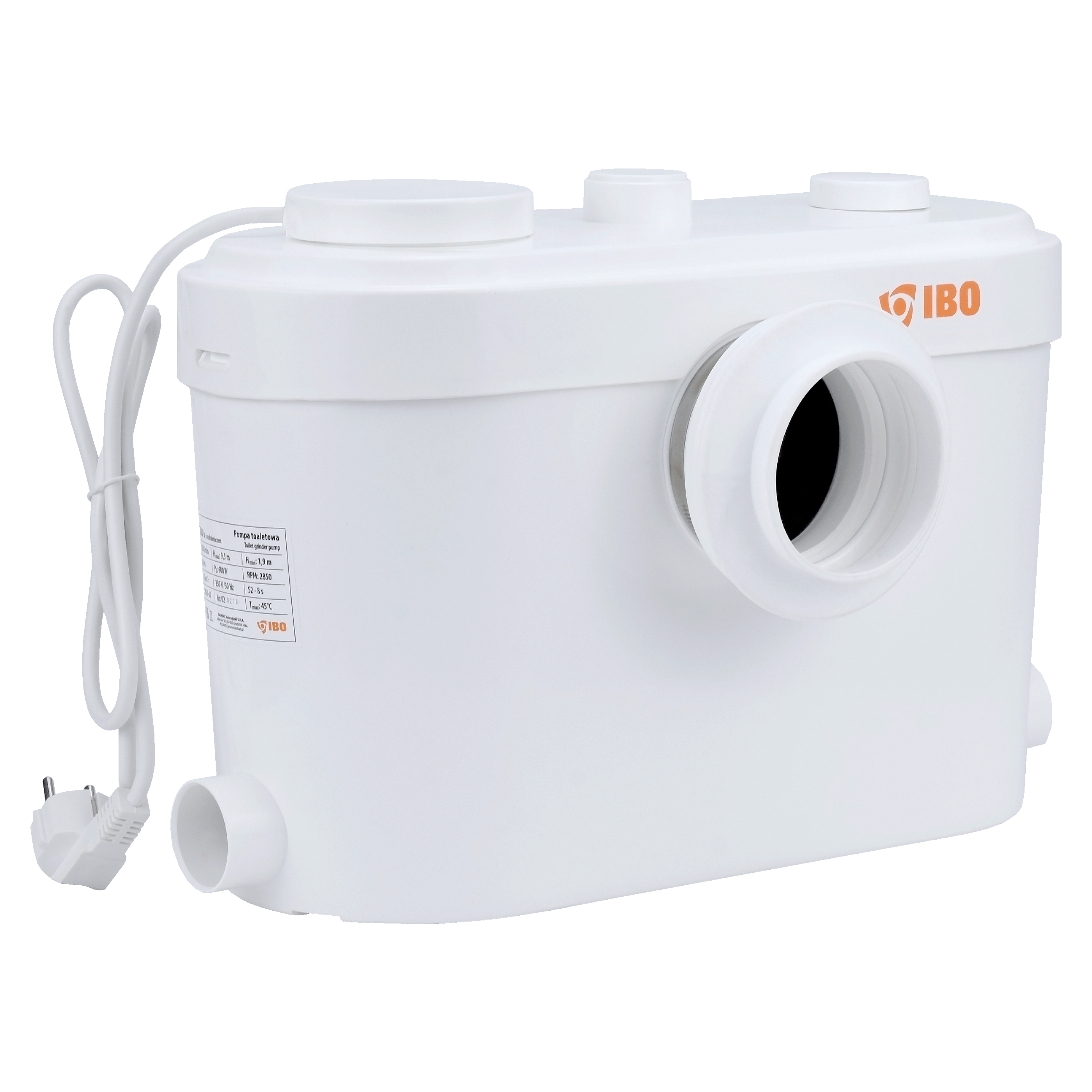 SANIBO 6 (0,6 кВт, 230В) насос для туалета с измельчителем