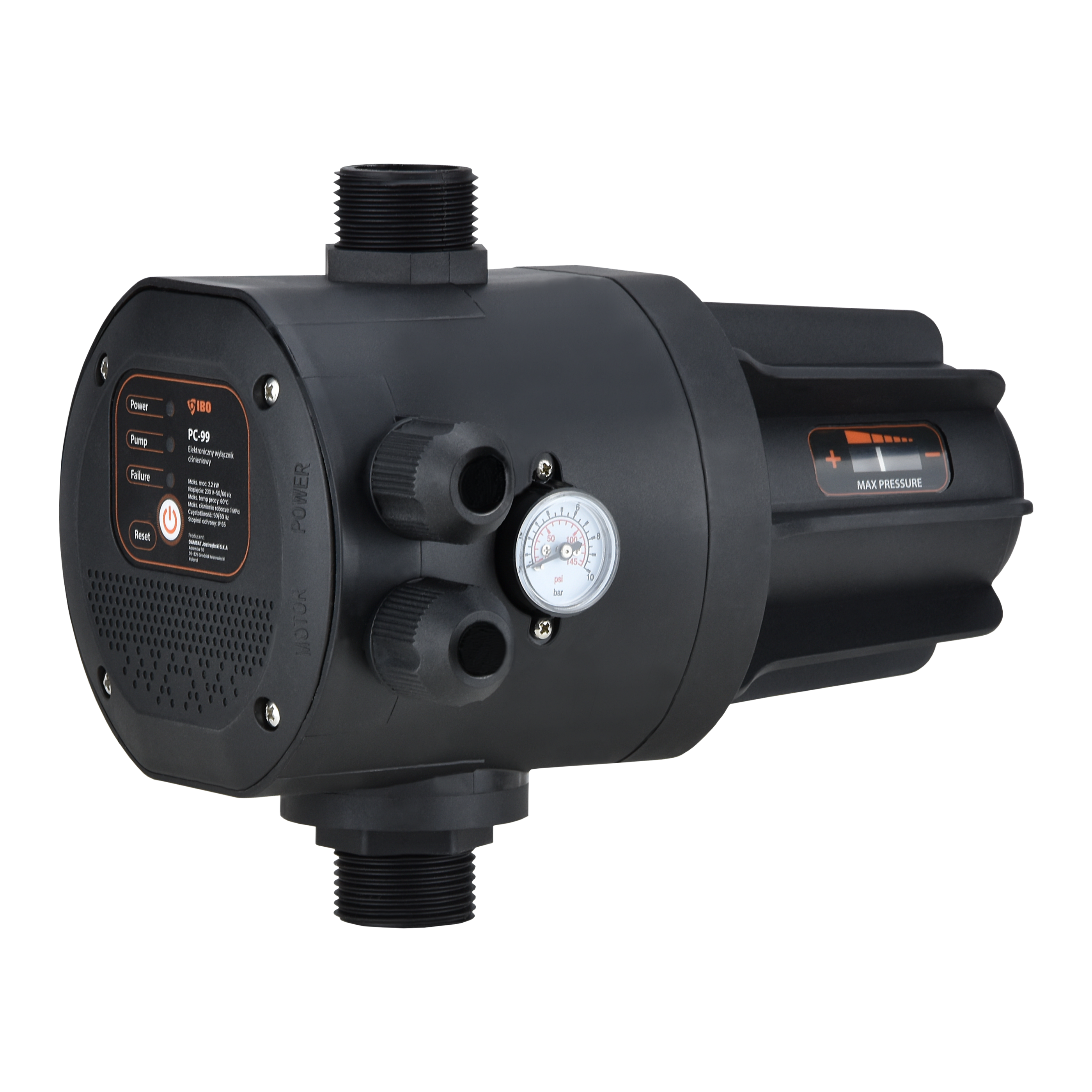 Elektroniczny wyłącznik ciśnieniowy PC-99 (2,2 kW, 230 V) sterownik pompy