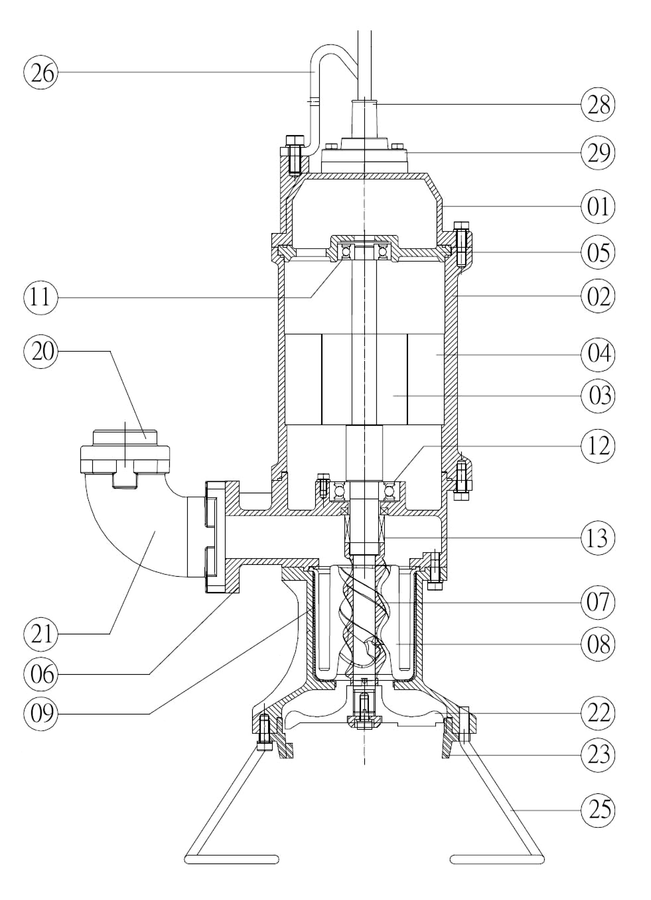 Harpia 1100 S (1,1 kW, 230 V) pompa wyporowa / śrubowa